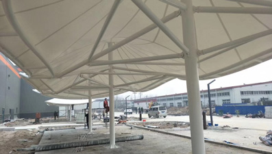 北京膜結構車棚的使用壽命