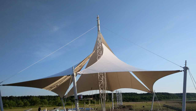 北京膜結構建筑為什么要設計弧度？